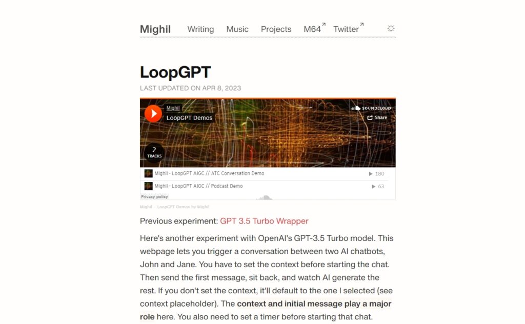LoopGPT image
